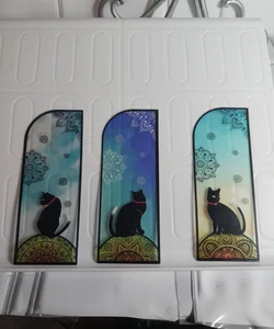 Helia's Daily  Cat Bookmarker Lot of 3