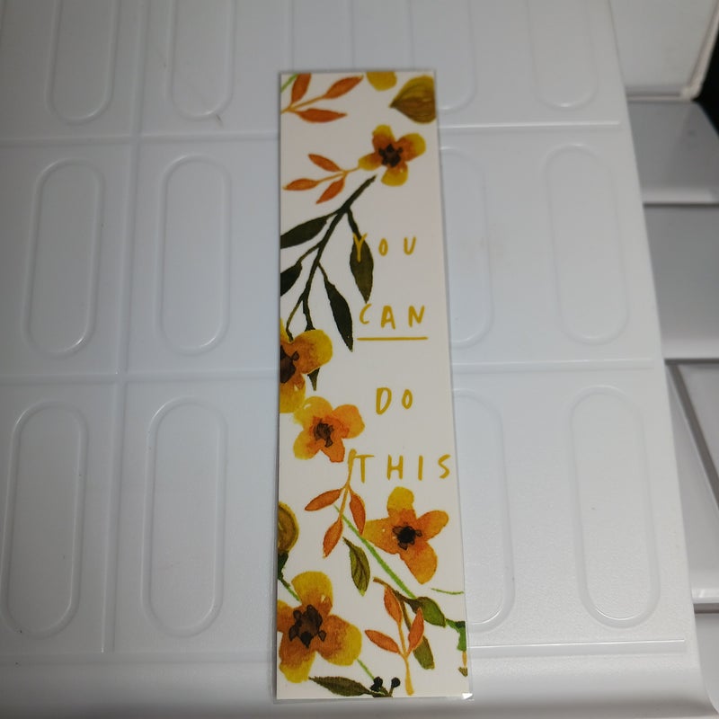 Laminated Floral Print Bookmarks-Lot of 3