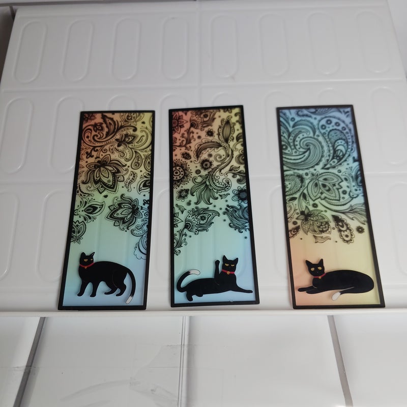 Helia's Daily Cat Bookmarker Lot of 3