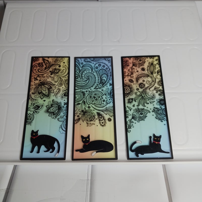 Helia's Daily Cat Bookmarker 🐈 Lot of  3