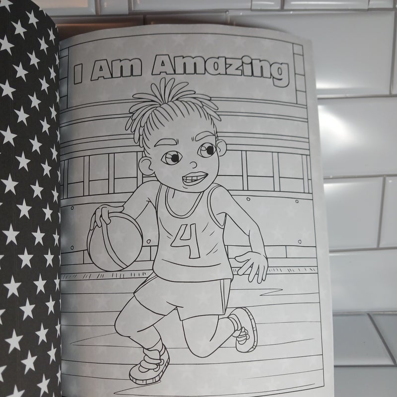 An African American Coloring Book for Boys: with Positive Affirmations