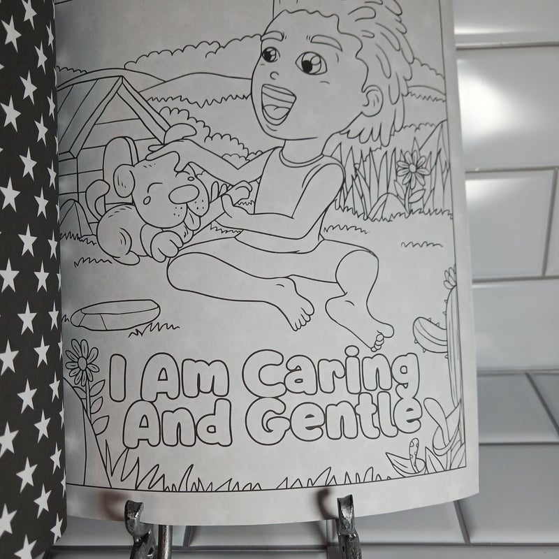 An African American Coloring Book for Boys: with Positive Affirmations