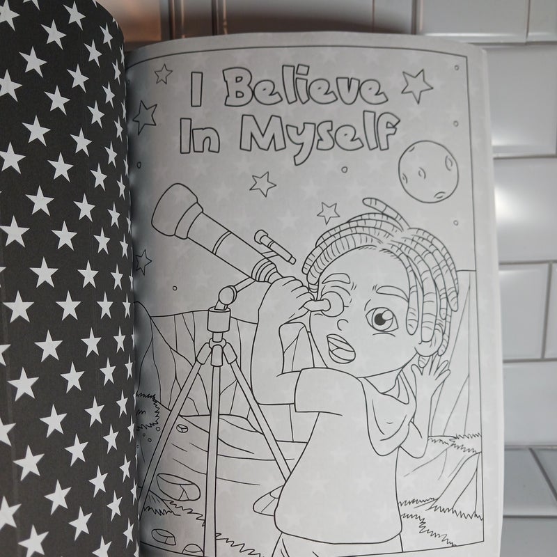 An African American Coloring Book for Boys: with Positive Affirmations