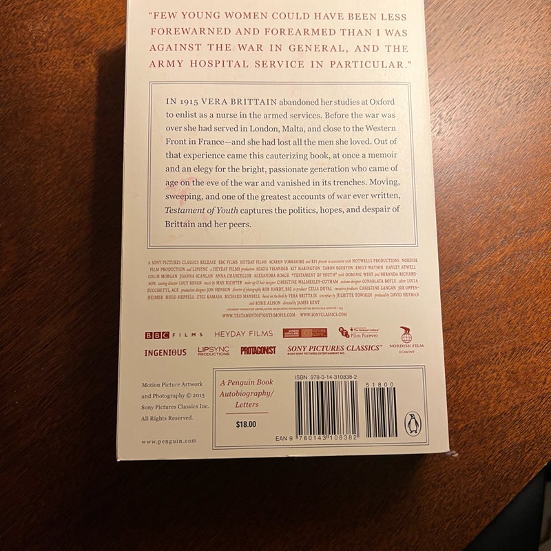 Testament of Youth (Movie Tie-In)