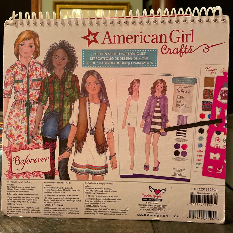 American Girl BeForever Fashion Sketch Portfolio