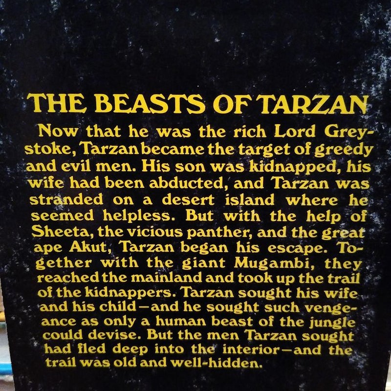 Set Of 5 Vintage Tarzan Paperback Books