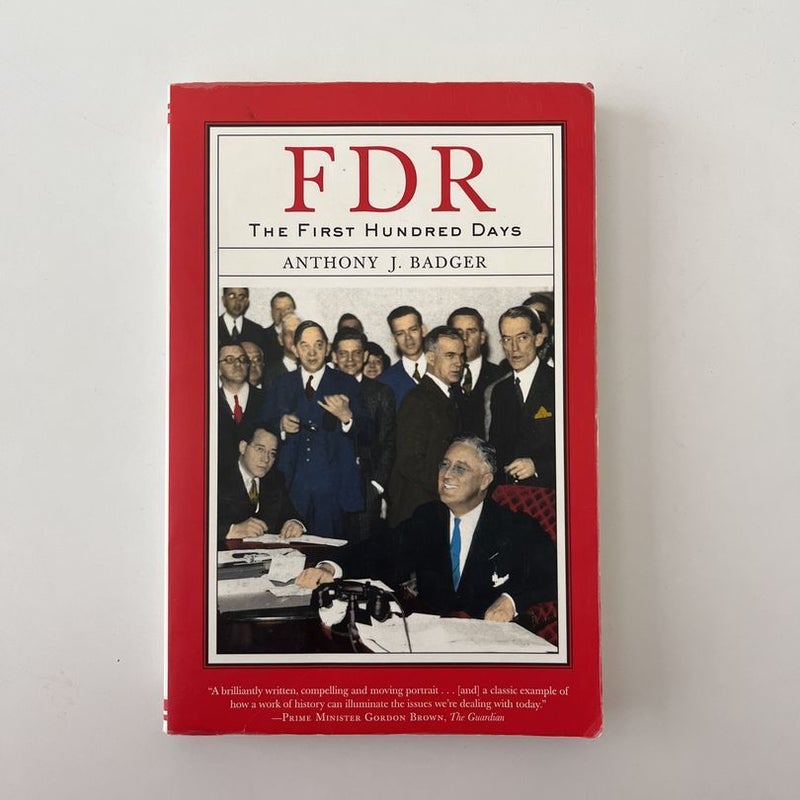 FDR The First Hundred Days by Anthony J. Badger, Paperback Pangobooks