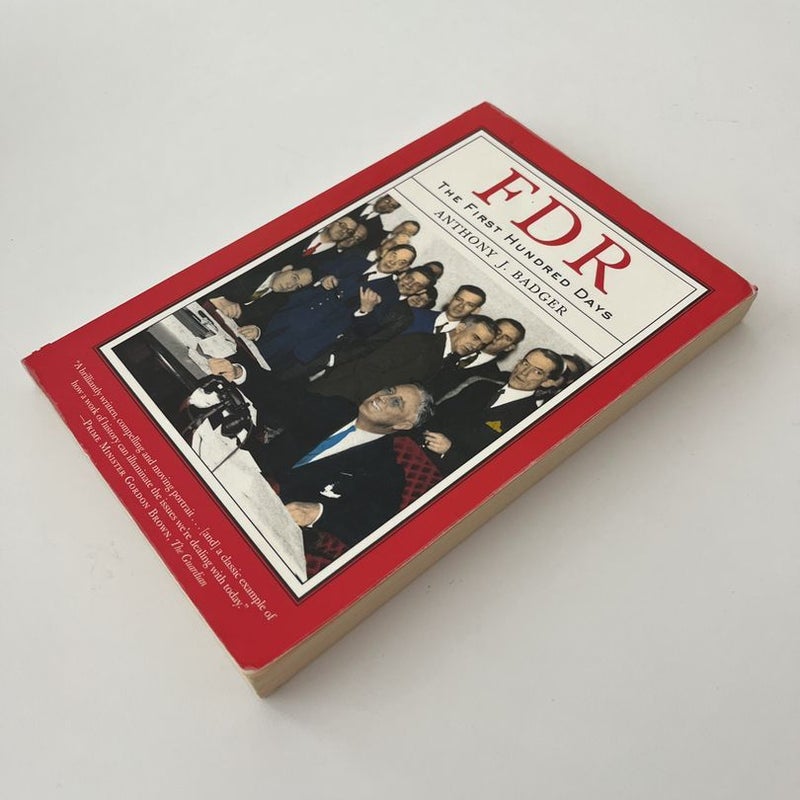 FDR The First Hundred Days by Anthony J. Badger, Paperback Pangobooks