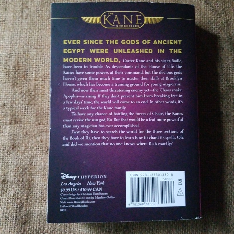 Kane Chronicles, the, Book Two the Throne of Fire (Kane Chronicles, the, Book Two)