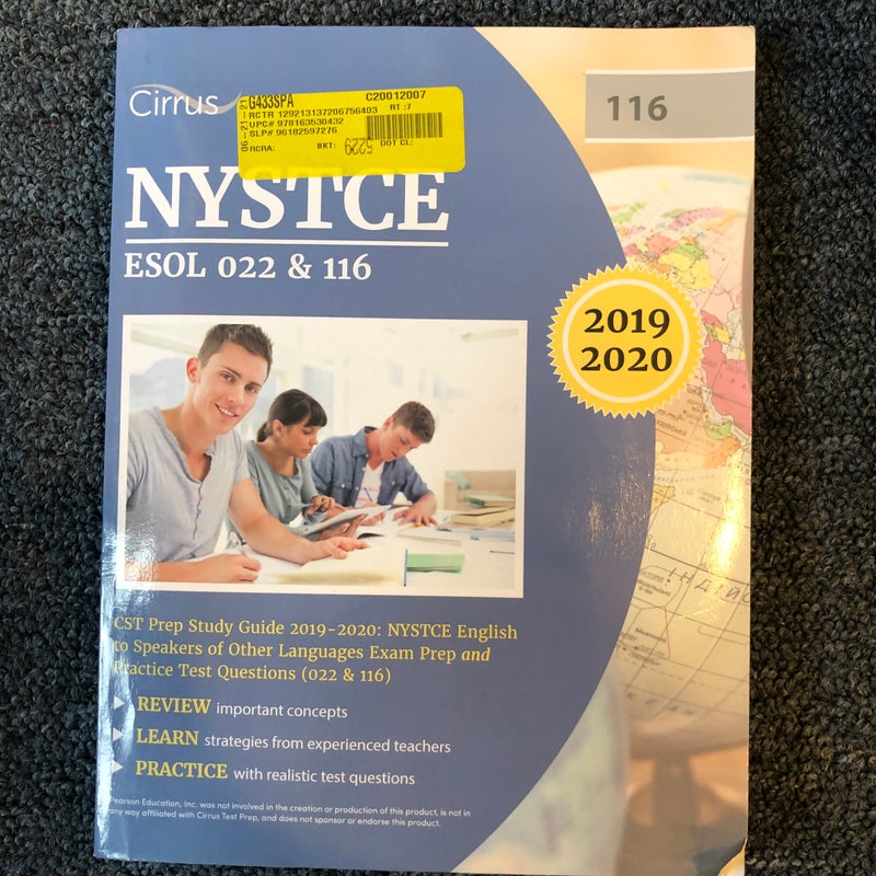 NYSTCE ESOL 022 and 116 CST Prep Study Guide 2019-2020