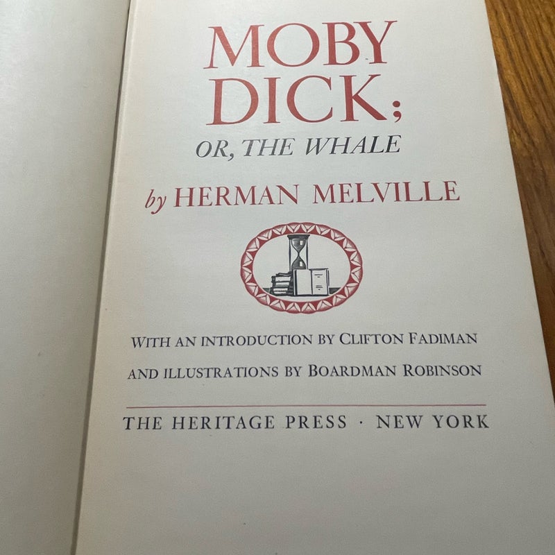 Moby Dick; or, The Whale Heritage Press 1943 Edition 