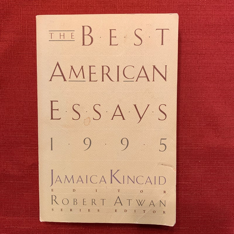 The Best American Essays, 1995