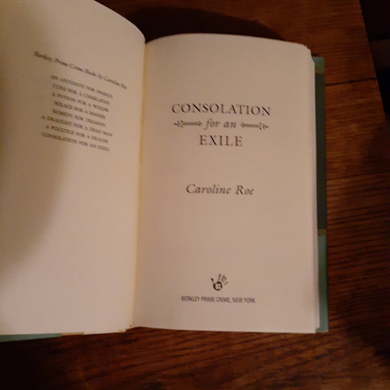 Consolation for an Exile by Caroline Roe