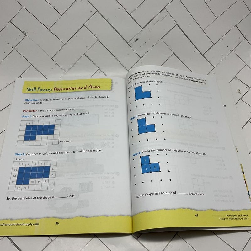 Steck Vaughn Head for Home: Math Intermediate Workbook Grade 3