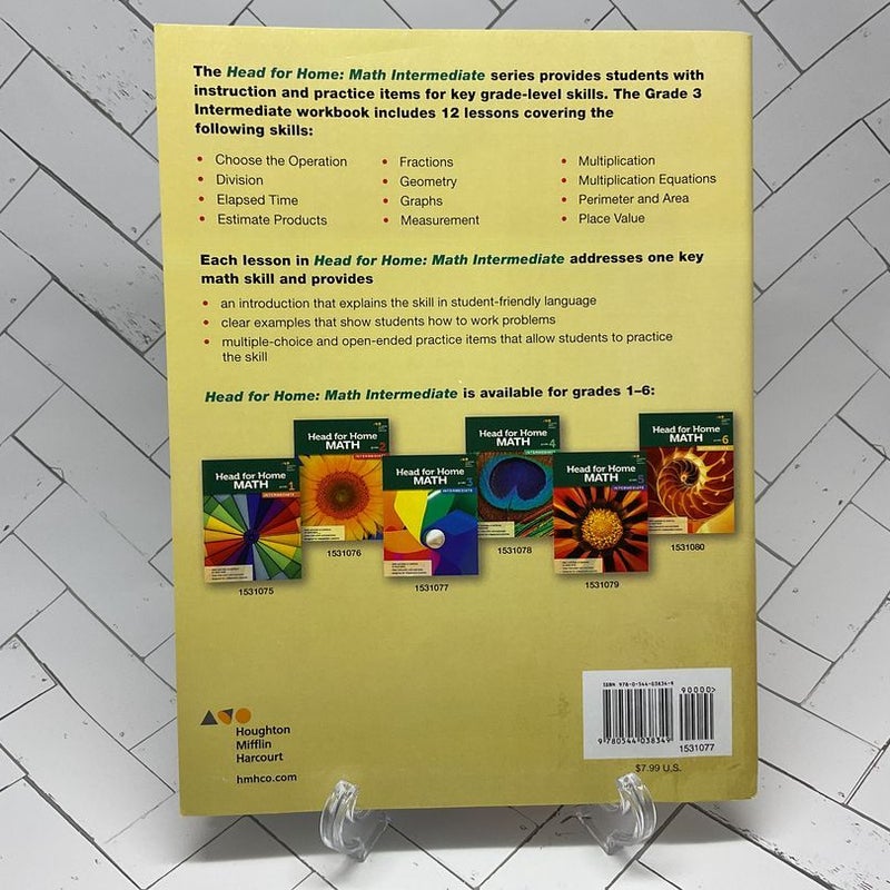 Steck Vaughn Head for Home: Math Intermediate Workbook Grade 3