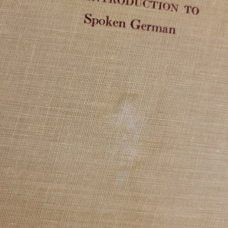 An Introduction to Spoken German 