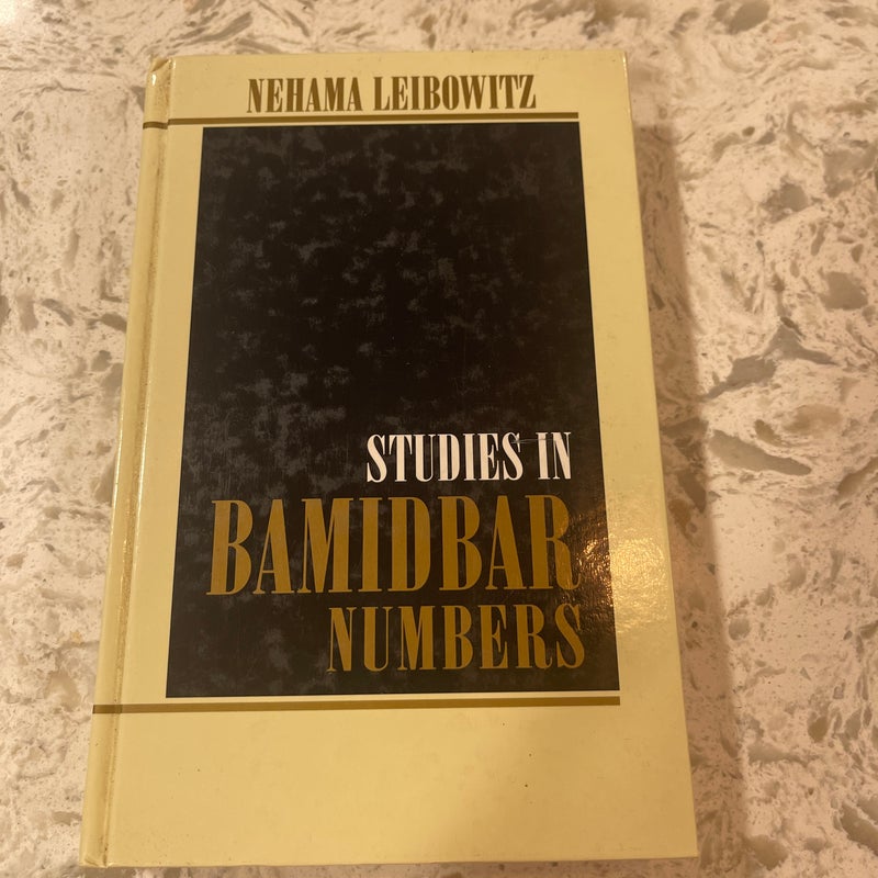 Studies in Bamidbar Numbers