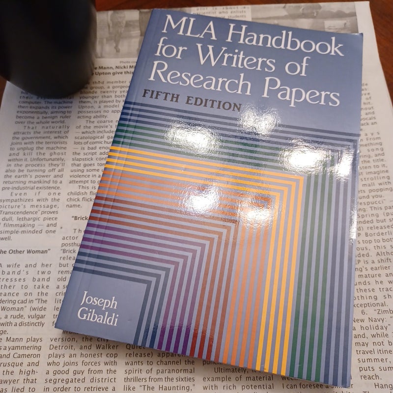 MLA Handbook for Writers of Research Papers