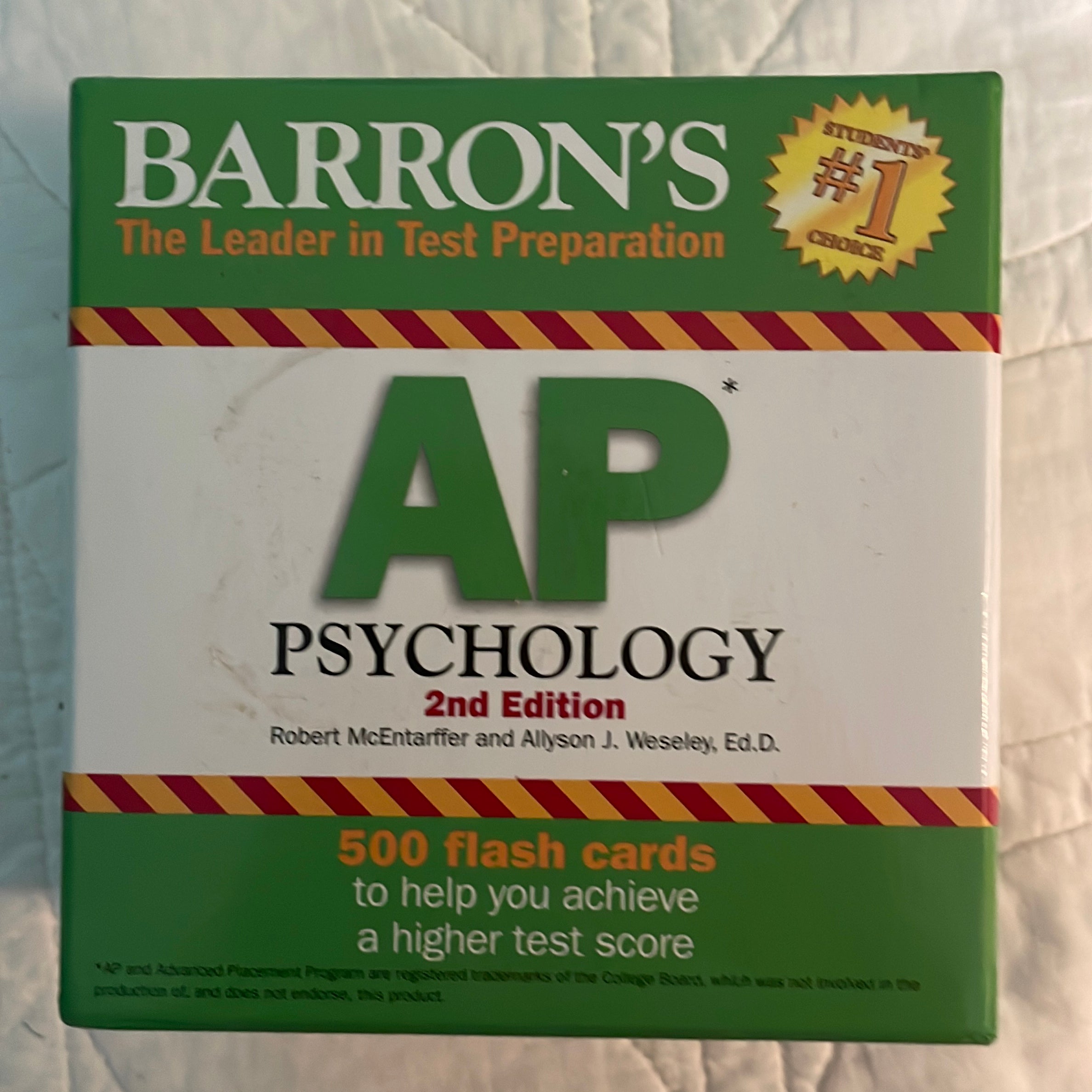 Barron's AP Psychology Flash Cards, 2nd Edition