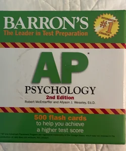 Barron's AP Psychology Flash Cards, 2nd Edition