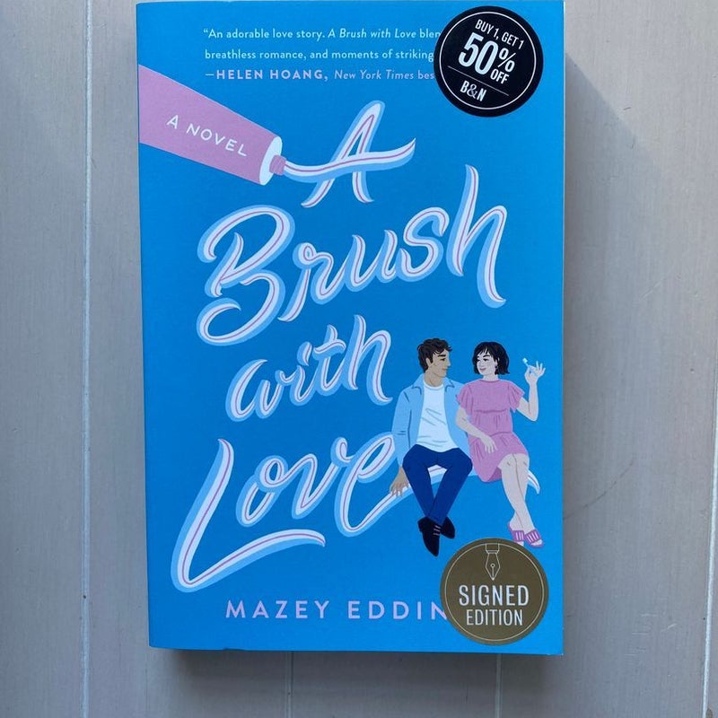 A Brush with Love -signed bookplate 