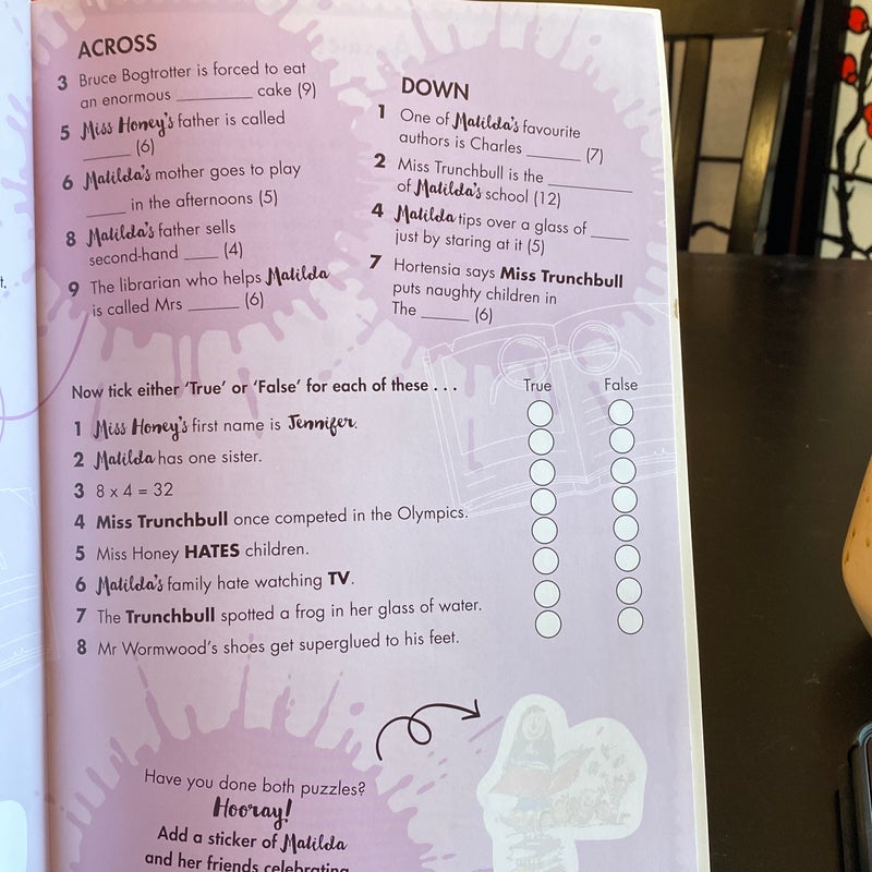 Matilda Wonderful Sticker Activity Book