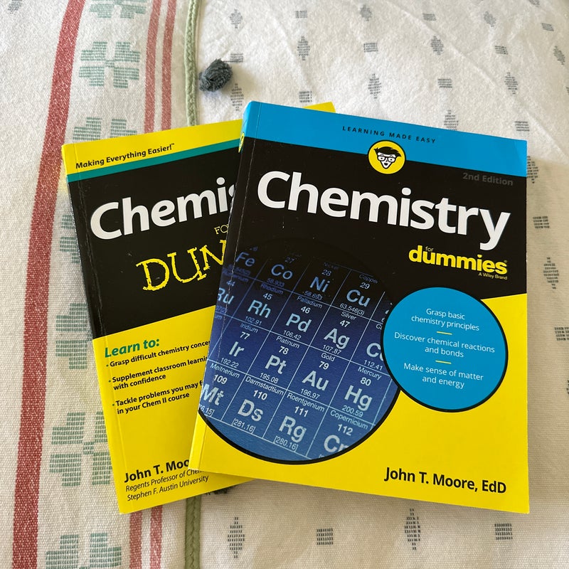 Chemistry for Dummies I, II, & workbook