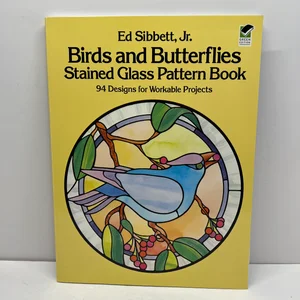 Birds and Butterflies Stained Glass Pattern Book