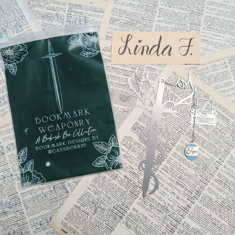 Eragon (The Bookish Box exclusive bookmark weaponry)