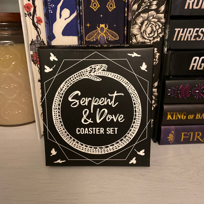 Serpent & Dove Coaster Set