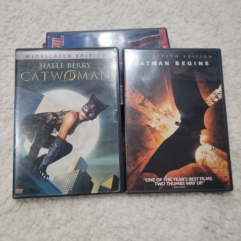 Batman Begins, Catwoman + 3 others. 
