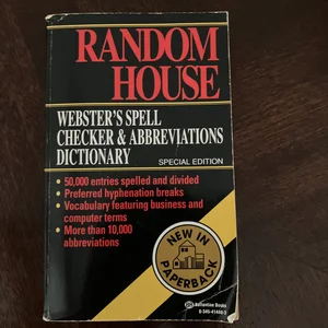 Random House Webster's Spell Checker and Abbreviations Dictionary