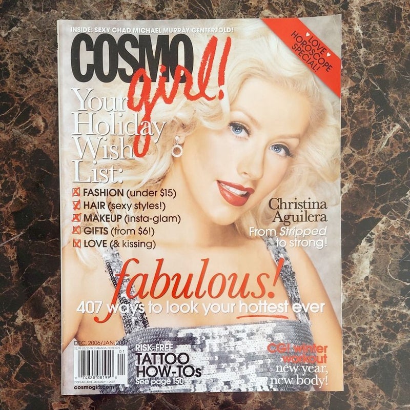 Cosmo Girl Magazine Christina Aguilera December 2006 by Cosmo Girl  Magazine, Paperback