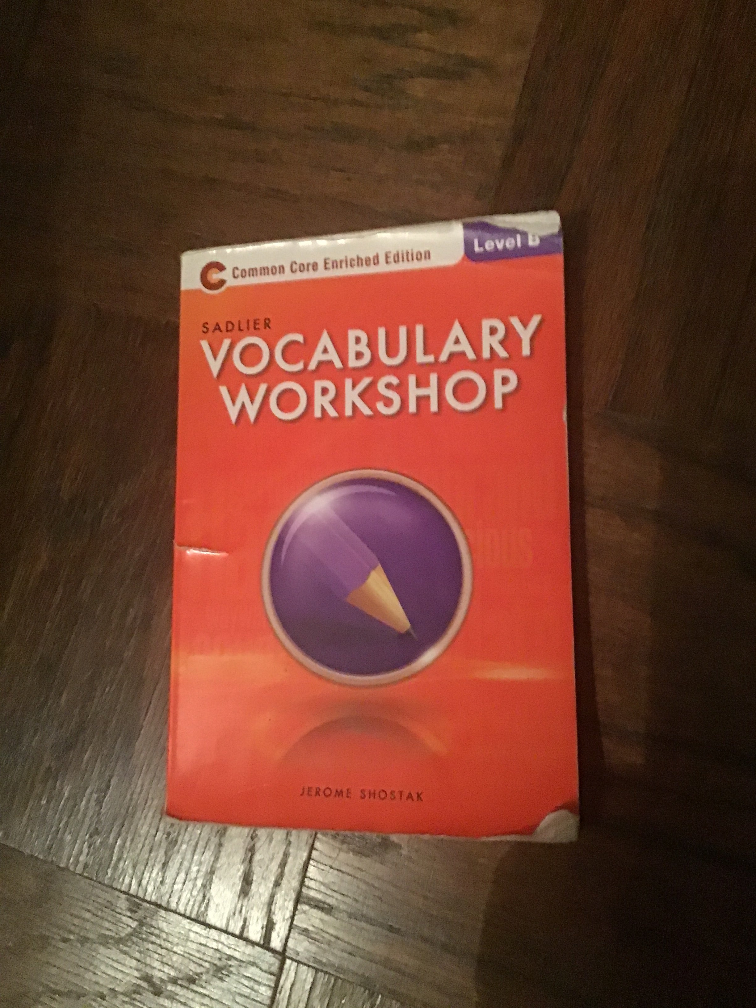 Jerome　Level　Workshop　by　Pangobooks　Shostak,　Paperback　Vocabulary　B
