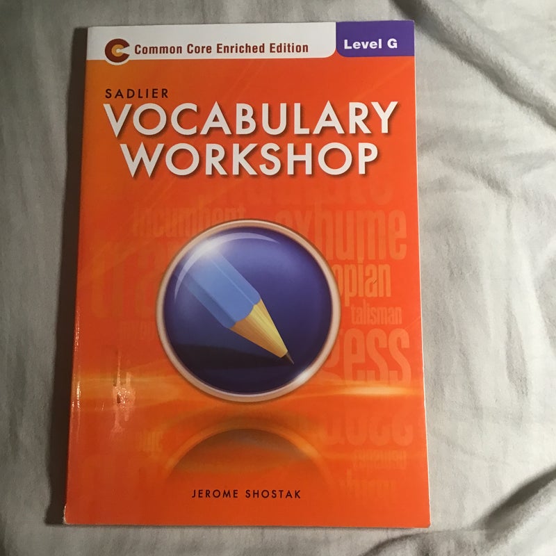 Vocabulary Workshop