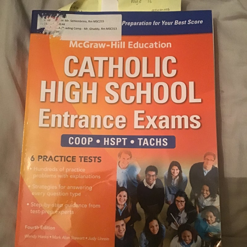 McGraw-Hill Education Catholic High School Entrance Exams, Fourth Edition