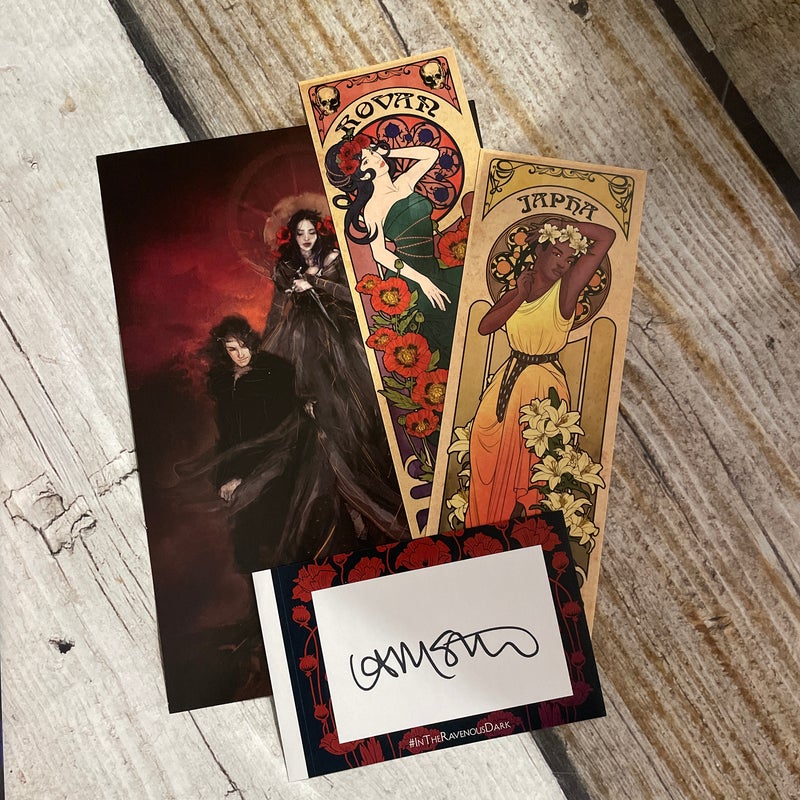 In the Ravenous Dark (illumicrate exclusive w signed bookplate and bookmarks )