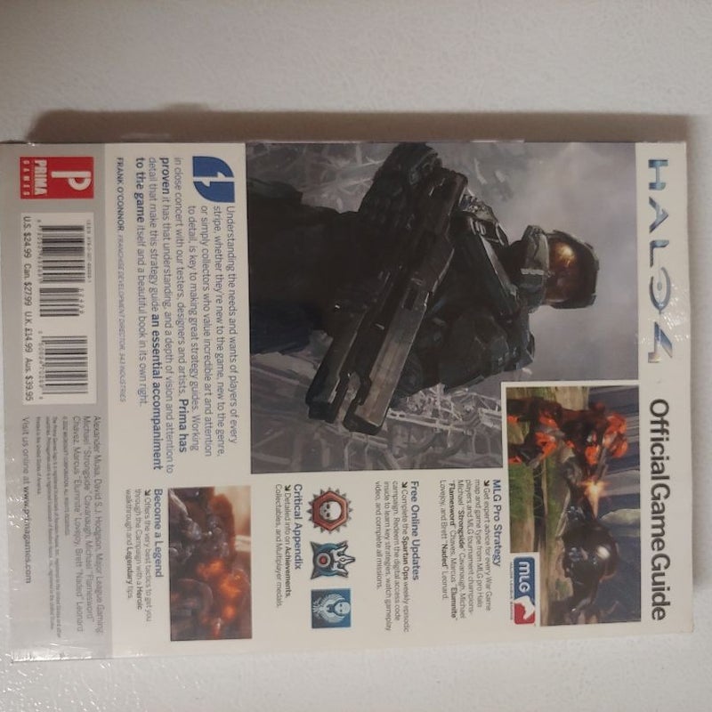 Halo 4 Collector's Edition Prima Official Strategy Guide With MLG