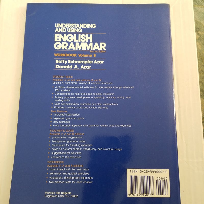 Understanding and using english grammar esl by betty schrampfer azar
