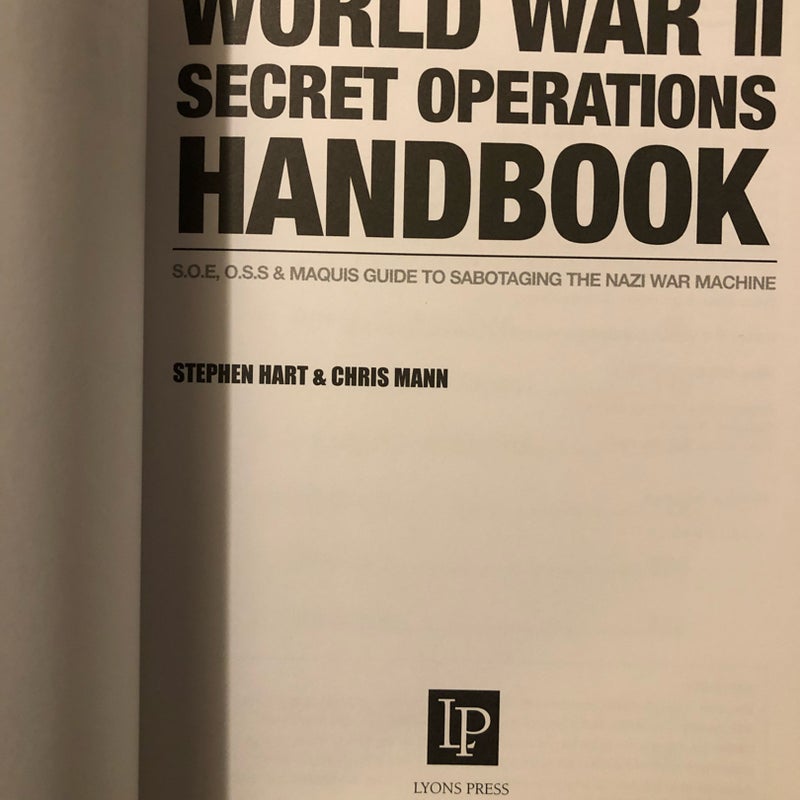 World War II Secret Operations Handbook