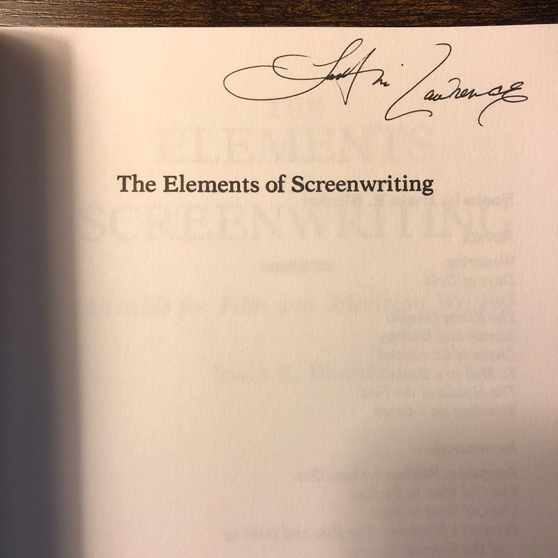The Elements of Screenwriting