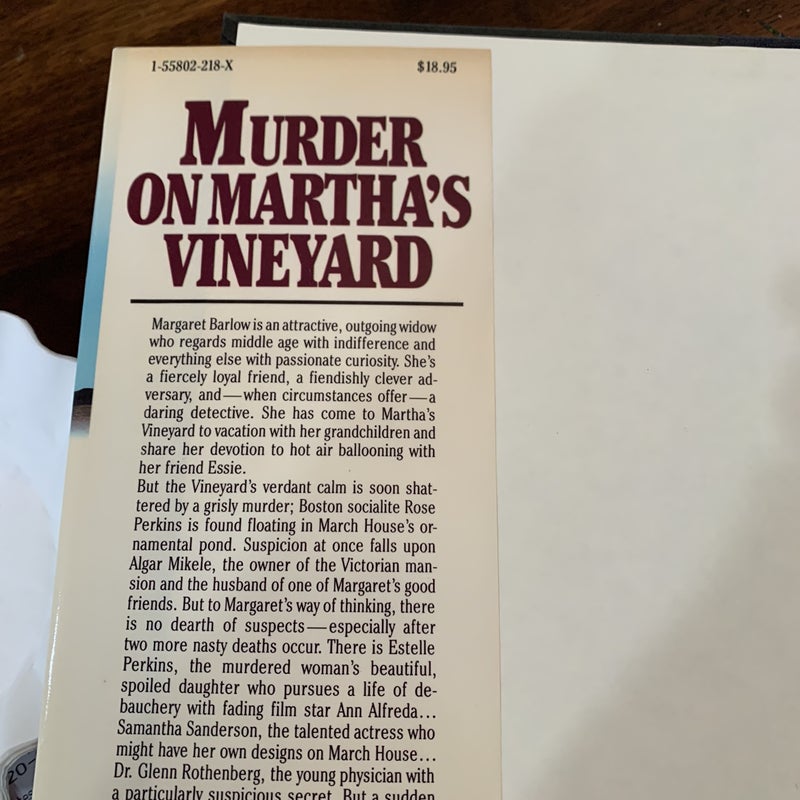 Murder on Martha's Vineyard