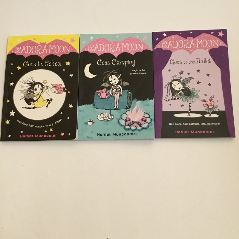 Isadora Moon books set of 3 by Harriet Muncaster, Paperback