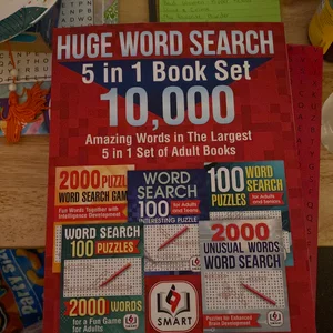 10,000 Amazing Words in the Largest 5 in 1 Set of Adult Books