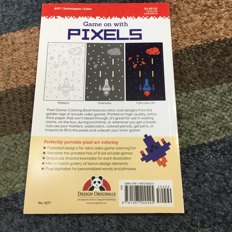 Pixel Power & Pixel Gamer coloring books