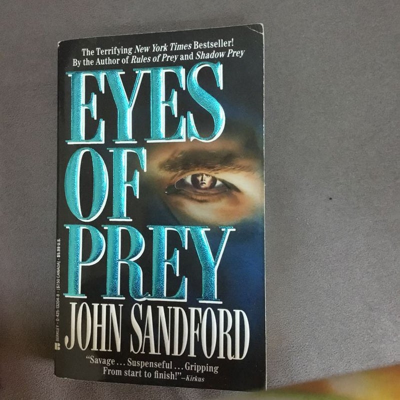 3 John Sandford Prey Novels Mortal Chosen Eyes of Prey