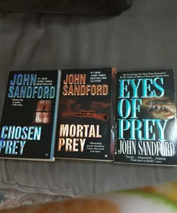 3 John Sandford Prey Novels Mortal Chosen Eyes of Prey