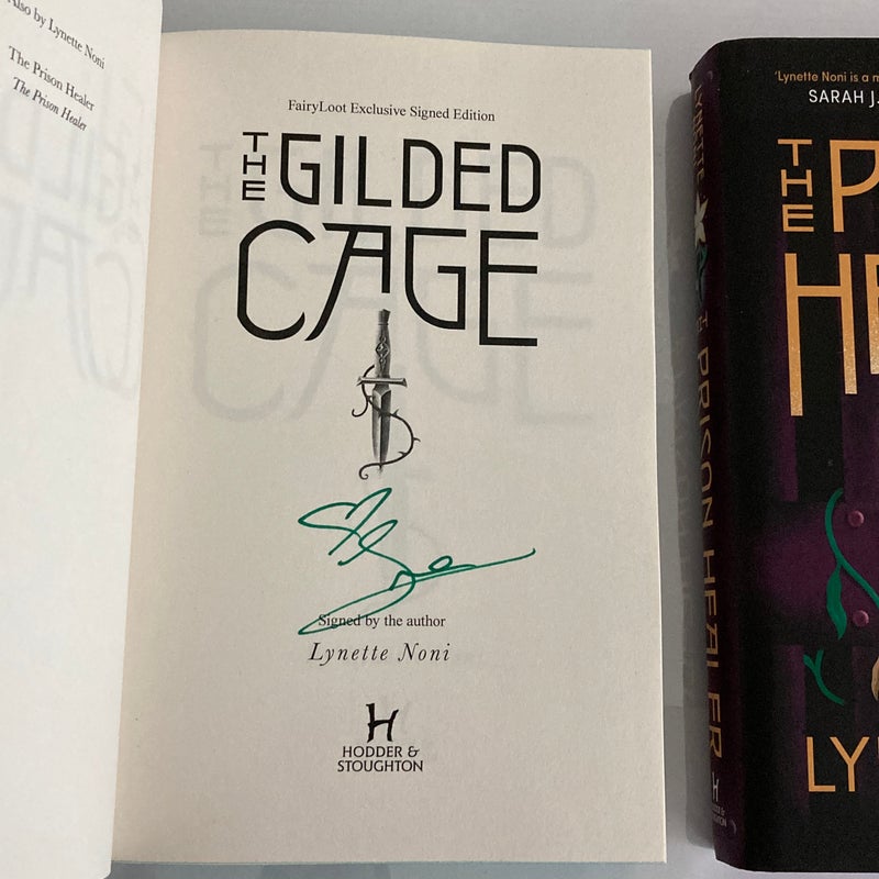 Fairyloot SIGNED The Prison Healer & The Gilded Cage
