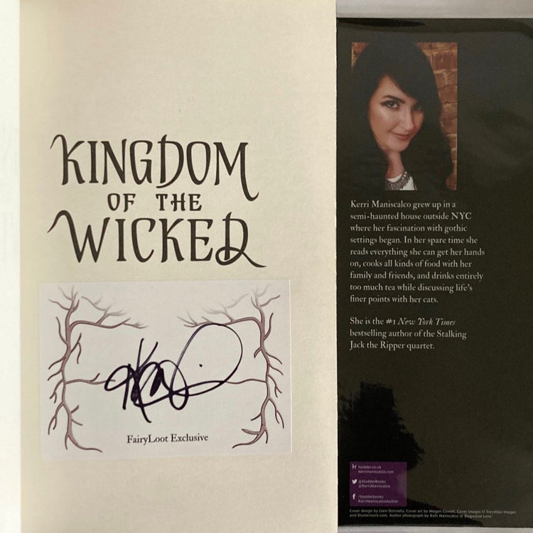 SIGNED outlet Fairyloot Kingdom of the Wicked