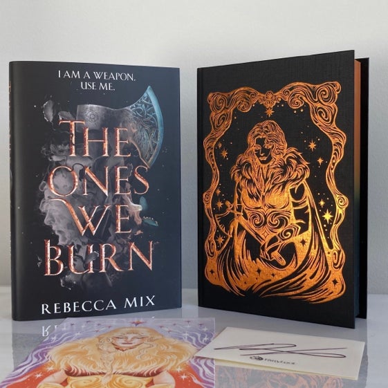 Fairyloot The Ones We Burn Ombre Sprayed Edges (minor damage)